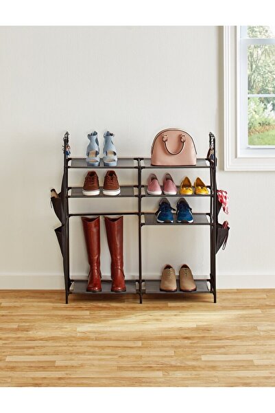 Heinner Shoe rack with 7 shelves, 90x27x101 cm, Grey