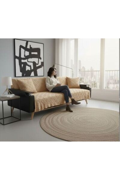Heriya Jacquard Sofa Cover 170X220 Cm/ Non-Slip, Stylish, Durable
