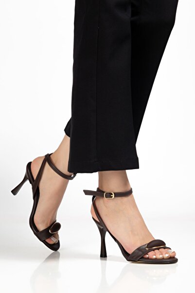 Hayalimdeki Ayakkabı Pantofi de seară pentru femei, din piele maro amară, cu ...