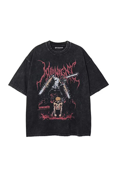 PENTHİLUS Acid-Washed Oversize Unisex T-Shirt - Washed Oversize T-Shirt