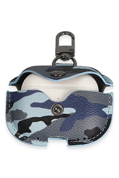 lunirawear حافظة لونيرا ايربودز 3 (الجيل الثالث) من الجلد المموه - أزرق 543215