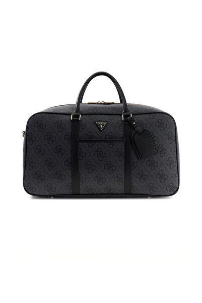 Guess Kadın Berta Logo Desenli Seyahat Çantası - Antrasit