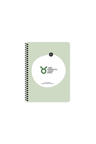 Hisli Şeyler دفتر ملاحظات من سلسلة بورشيز مقاس 16.5×22.5 مع ملصقات حلزونية مخ...