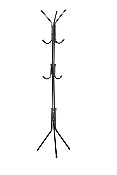 GRÜNBERG Coat rack, Grunberg, tree type, metal, black, 175x45 cm