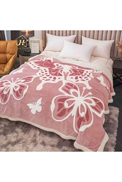 Casa de Vis Cocolino blanket, Casa de Vis, with fur, 200 x 220 cm, P3D-01