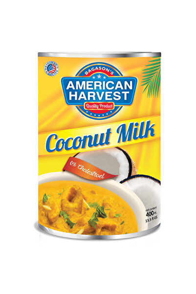 American Harvest حليب جوز الهند، علبة 400 مل | غير محلى | منتج تايلاندي