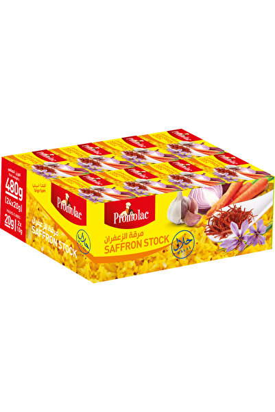 Promolac Saffron Bouillon Stock Cubes, 20 gm, Pack Of 24