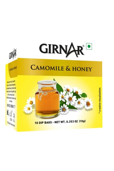 GIRNAR شاي البابونج مع العسل (10 أكياس شاي) 10 غرام