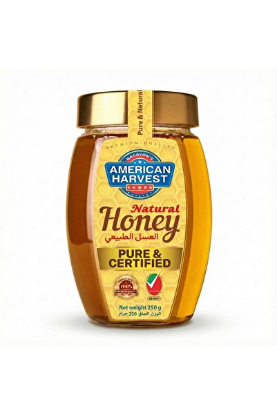 American Harvest Natural Honey Octa Jar 250g | Dairy, Nut, Gluten-Free