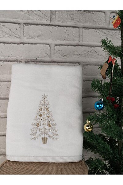 Baveno Prosop de baie decorativ brodat din bumbac 69x127 cm