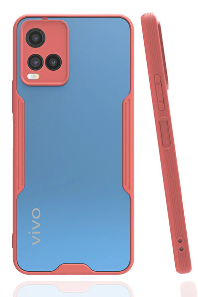 OZBAY TICARET Ozb Vivo Y21S Case Platinum Silicone - Pink 968654132