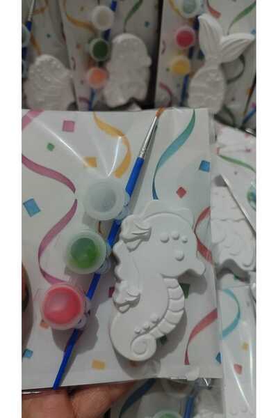 STELLA CANDLE WORKSHOP Taş Boyama Seti, Deniz Kızı Konsept, Kendin Yap, DIY, Hediyelik, Etkinlik, 15 Adet