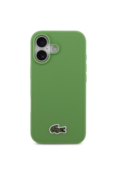 Lacoste Carcasă MagSafe cu logo Petit Pique pentru iPhone 17 - Verde