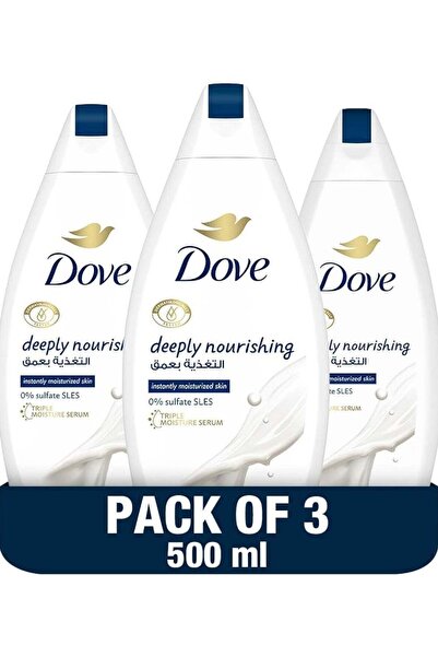 GENERIC4 غسول الجسم دوف المغذي بعمق، 3 × 500 مل