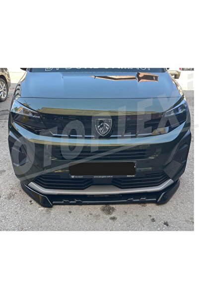 OTOPLEXİ Fiat Doblo Ön Ek Tampon Eki Ön Lip Parlak Siyah ABS Plastik 2022+