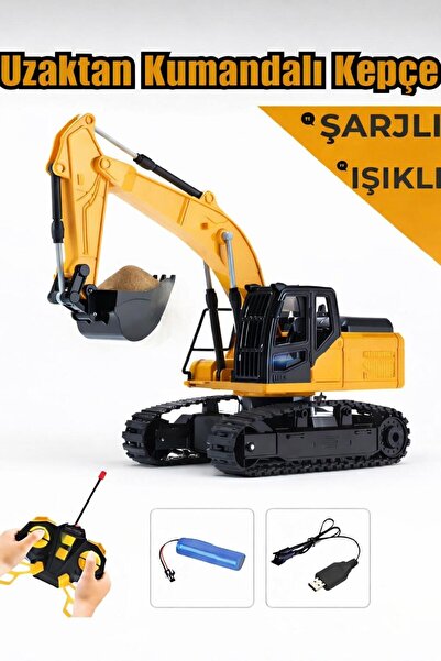 ZİVENTA Uzaktan Kumandalı Full Fonksiyon Şarjlı Işıklı Ekskavatör Kepçe 360 D...
