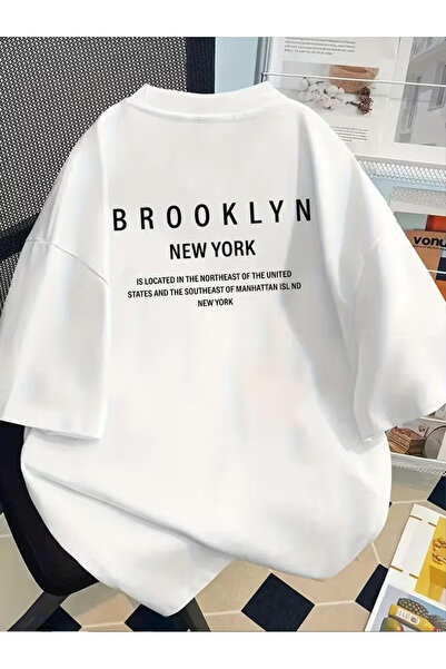 CLASSY.MODA تي شيرت سيلا تريند من القطن الأبيض الفاخر