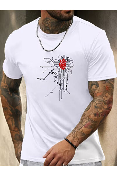 CLASSY.MODA Tricou din bumbac alb premium Sila Trend