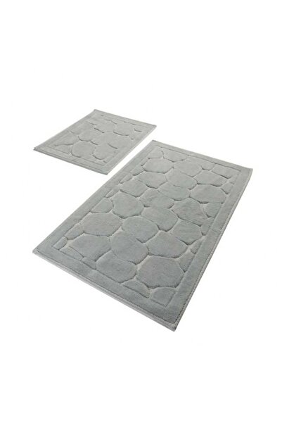 Talis Set of 2 Parma Grey Bath Mats (100% Cotton)