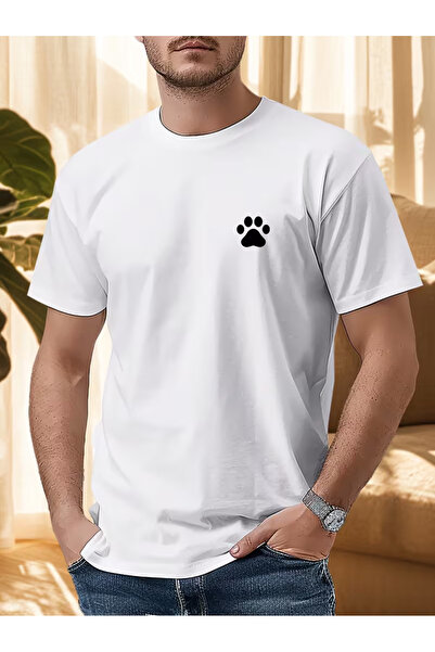 CLASSY.MODA تي شيرت سيلا تريند من القطن الأبيض الفاخر