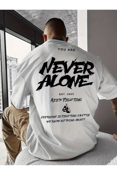 CLASSY.MODA تي شيرت سيلا تريند من القطن الأبيض الفاخر