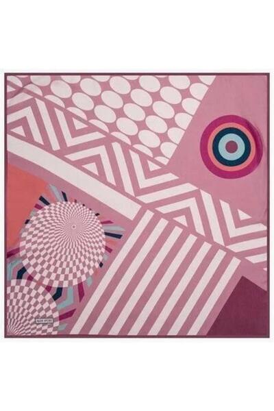 Aker Σπορ Τιβιλ Κασκόλ IST 6863797-991 Ροζ Γεωμετρικό Σχέδιο