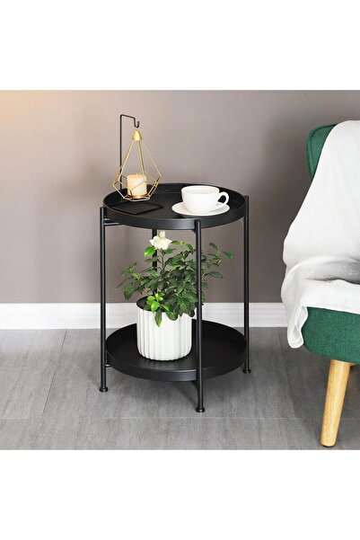 concent Elegant iron serving table – black color with a modern and practical ...