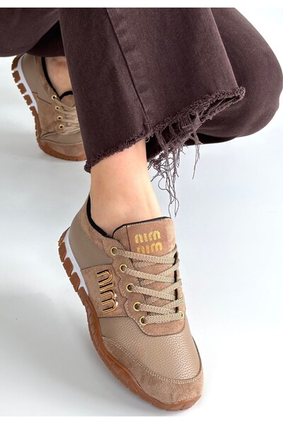 STUMBANNG Marje Mink Skin Lace-Up Sports Shoes