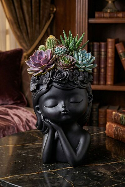 Evene Saksı Dekoratif Saksı Kaktüs Saksısı Sukulent Saksısı Küçük Saksı Model...