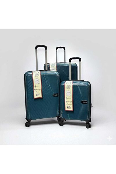 AWAY KIRILMAZ SLİKONLU VALİZ 3 LÜ TAKIM
