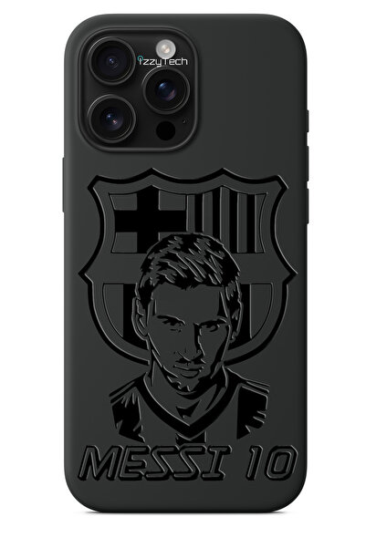 izzytech iPhone 11 Pro Max Compatible Black Phone Case – Messi 10 Shiny Varni...