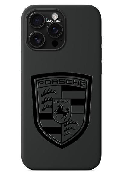 izzytech حافظة هاتف سوداء متوافقة مع iPhone 16 Plus - نمط لامع بتأثير الورنيش...