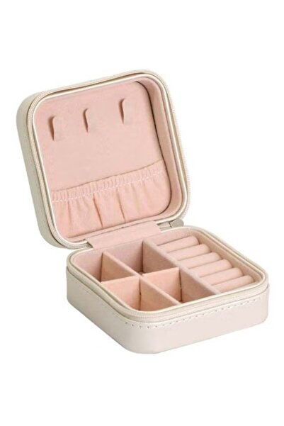 alzawia صندوق تخزين صغير محمول للمجوهرات