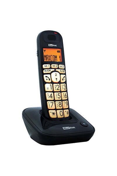 MAXCOM MC6800 Dect Black Cordless Phone