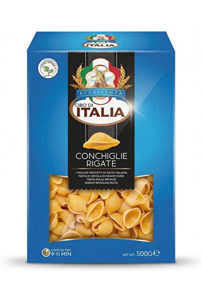Cibo Di Italia معكرونة على شكل صدفة/محار 500 غرام | مصنوعة من سميد القمح القا...