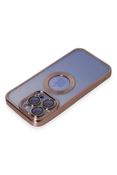 OZBAY TICARET حافظة OZB لهاتف آيفون 15 برو ماكس من السيليكون - ذهبي وردي 9686...