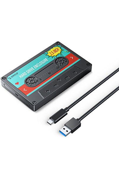 Orico 2.5" HDD/SSD ENCLOSURE, 2.5" SATA / USB-C
