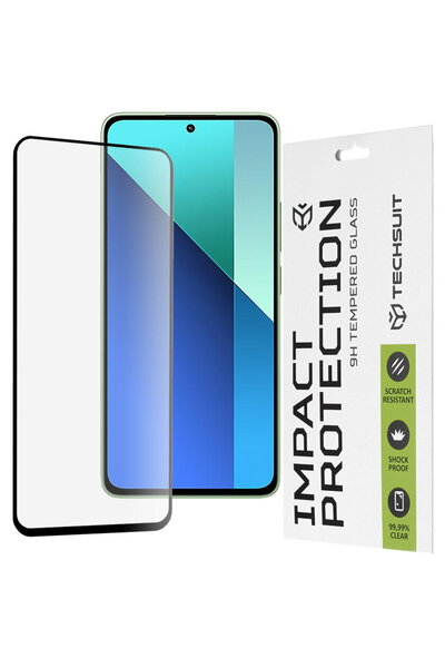 Techsuit 111D Acoperire completă / Sticlă complet lipită pentru Xiaomi Redmi ...