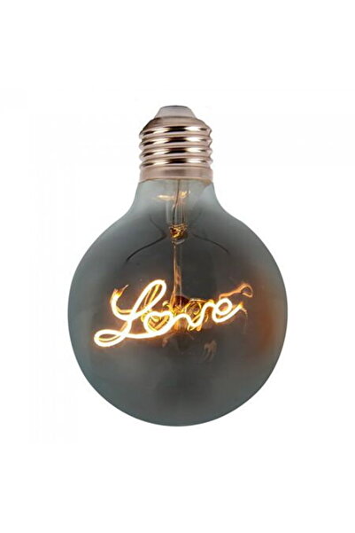 V-TAC Bec LED G125 E27 5W cu filament 2200K alb cald model LOVE