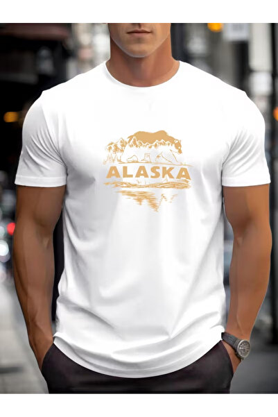 CLASSY.MODA تي شيرت سيلا تريند من القطن الأبيض الفاخر