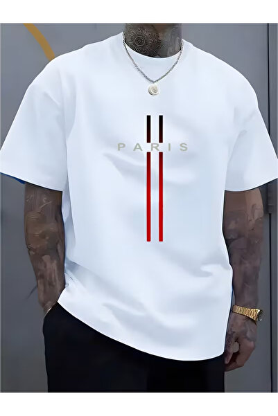 CLASSY.MODA Tricou din bumbac alb premium Sila Trend