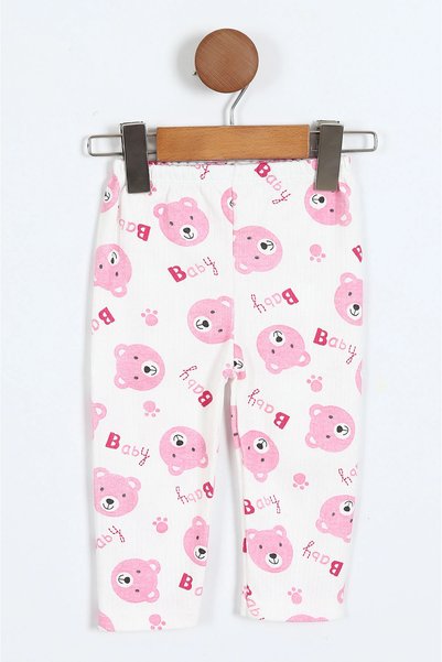 MBK GARDEN Unisex Baby Pajama Set with Teddy Bear Pattern, 100% Cotton, Long Sleeve, Set of 2, 9-24 Months