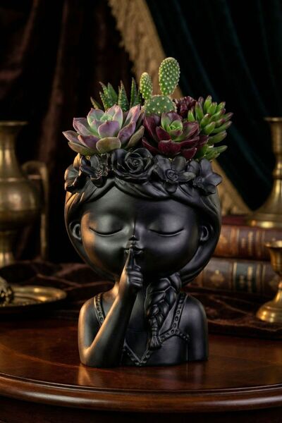 Evene Saksı Dekoratif Saksı Kaktüs Saksısı Sukulent Saksısı Küçük Saksı Model...