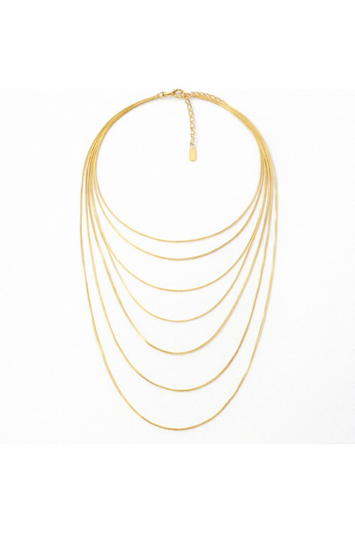 neslyaccessories Soft aura 7 row snake chain