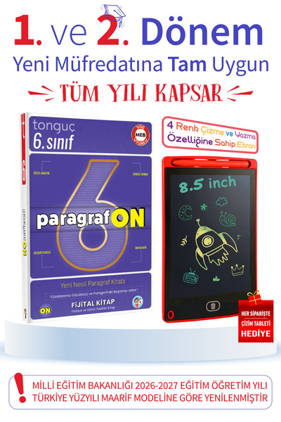 6. Sınıf ParagrafON | Konu Özetli | Video Anlatımlı | Çözümlü | Yeni Nesil |
