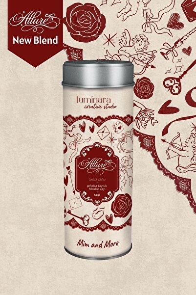 Mim and More لومينارا ستوديو × أليور تي - شاي الكرز والخوخ والكركديه، 50 جرام
