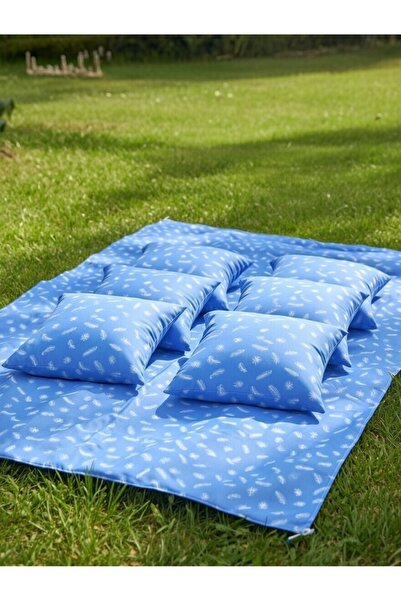 LE GULE HOME Duck Kumaş Yer & Masa & 6 Adet Minderli & Çantalı & Örtülü Pikni...