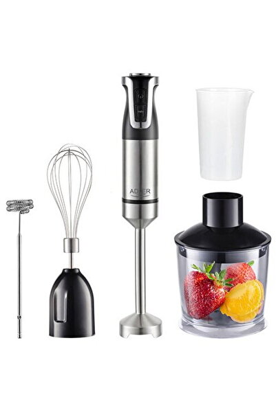 adler Manual Blender Set 1800W Turbo Chopper 4 Blades 20 Speeds