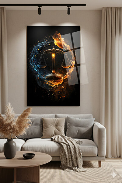 BLT DİZAYN Луксозен стъклен панел - Балансът на справедливостта: Модерна деко...