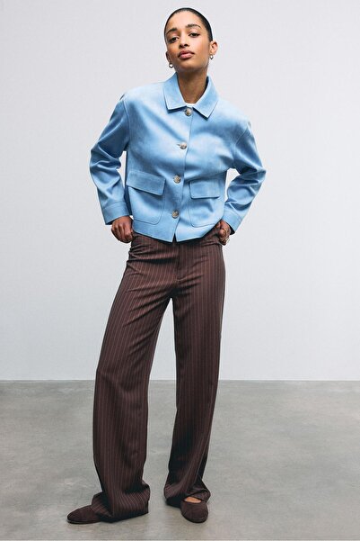 Stradivarius Cepli suni süet ceket